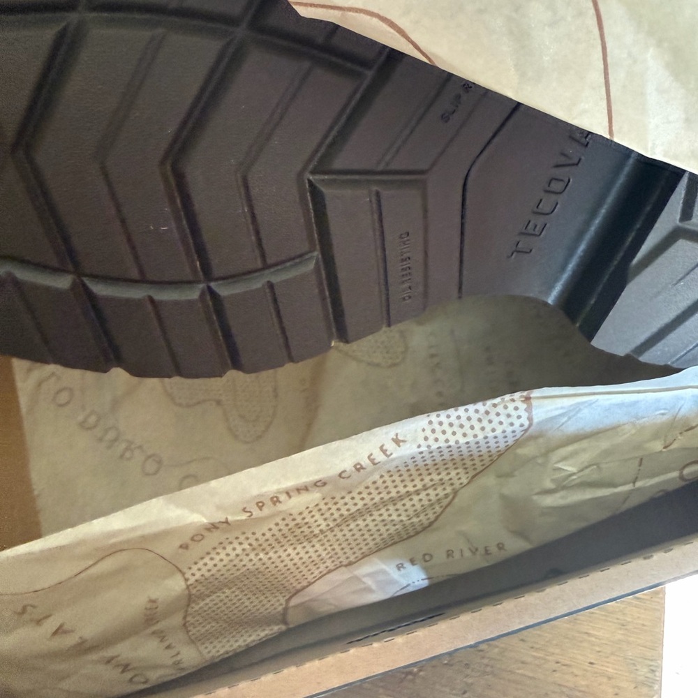 Tecova Brown Leather Pull-On Work Boot Brand New!! Size 9.5 EE - Picture 4 of 10